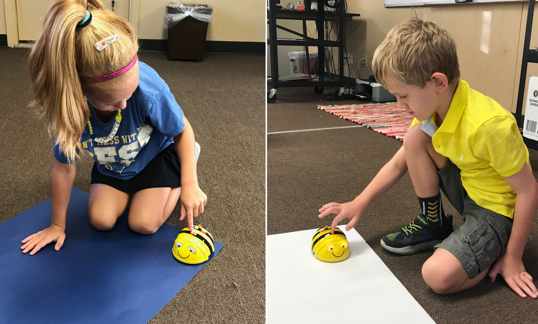 North Lamar Coding with Bee-Bots